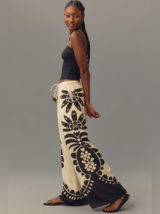 FARM Rio Pants - Farm Rio x Anthropologie Martina Pull-On Pants